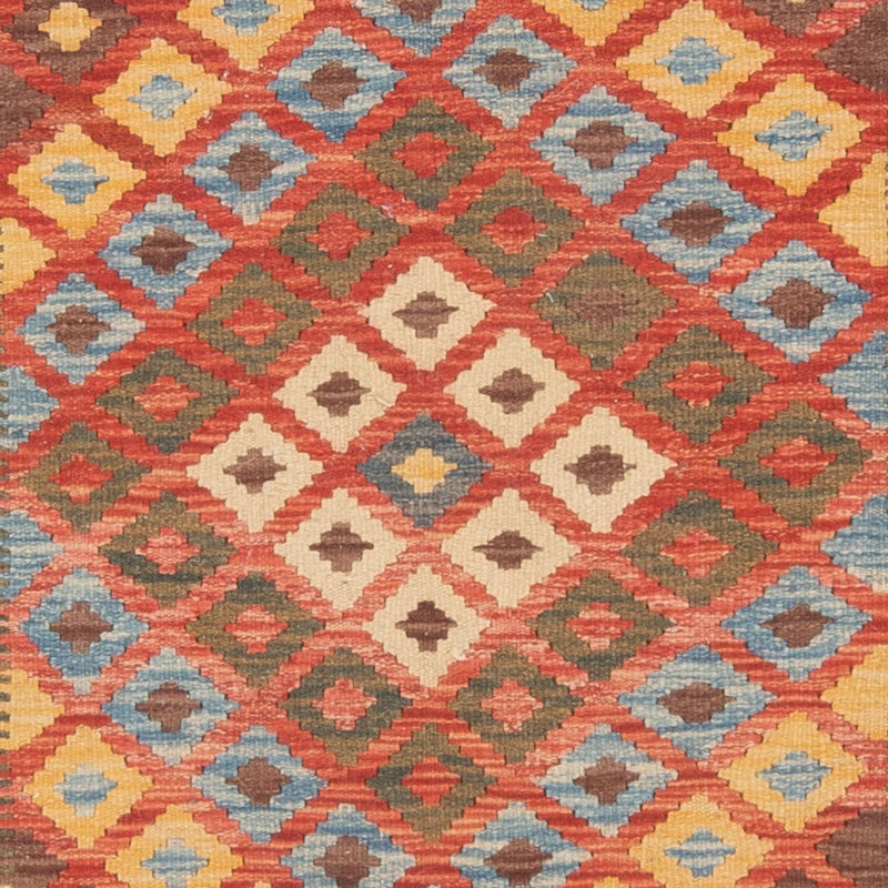 Løber Kelim Carpet - Splash - 207 x 101 cm - flerfarvet