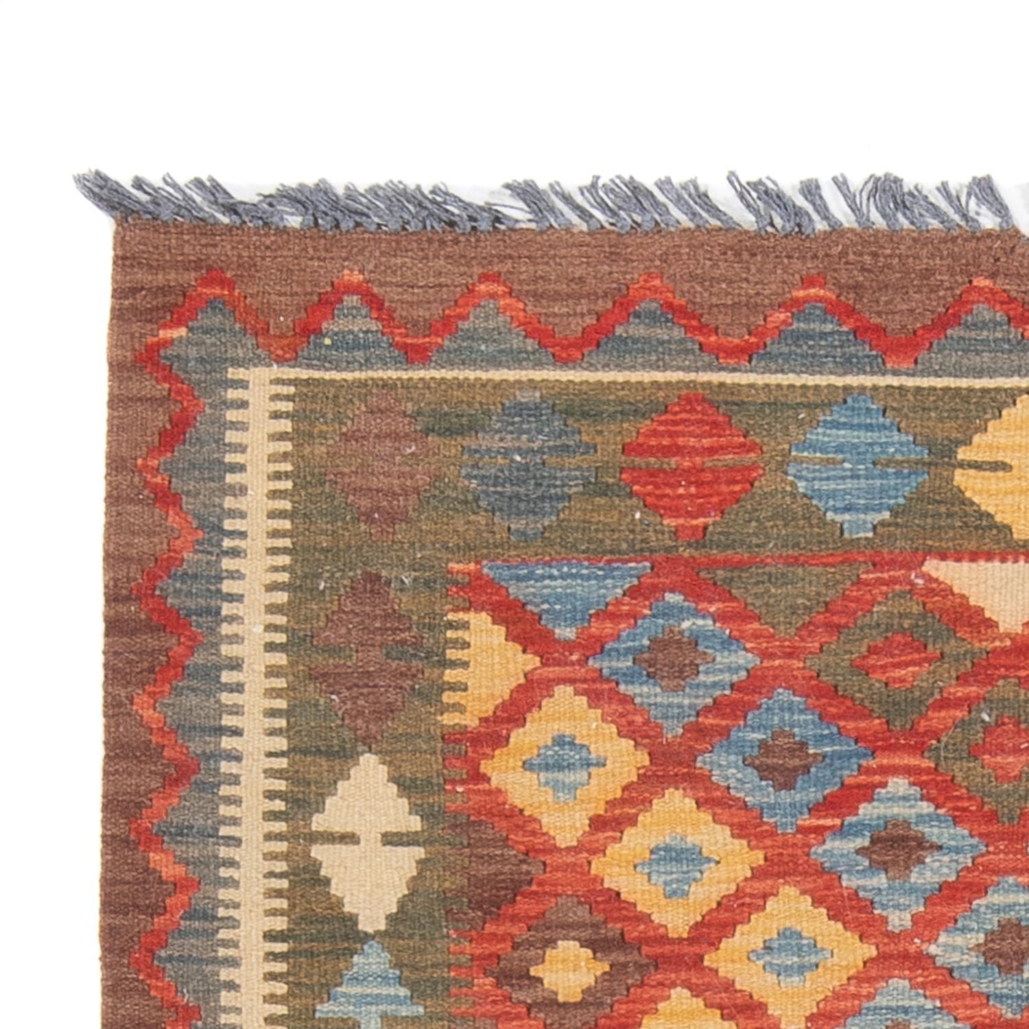Løber Kelim Carpet - Splash - 207 x 101 cm - flerfarvet