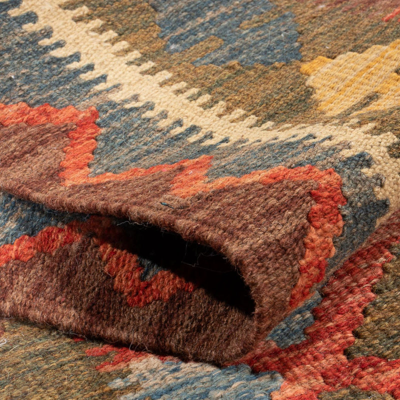 Løber Kelim Carpet - Splash - 207 x 101 cm - flerfarvet