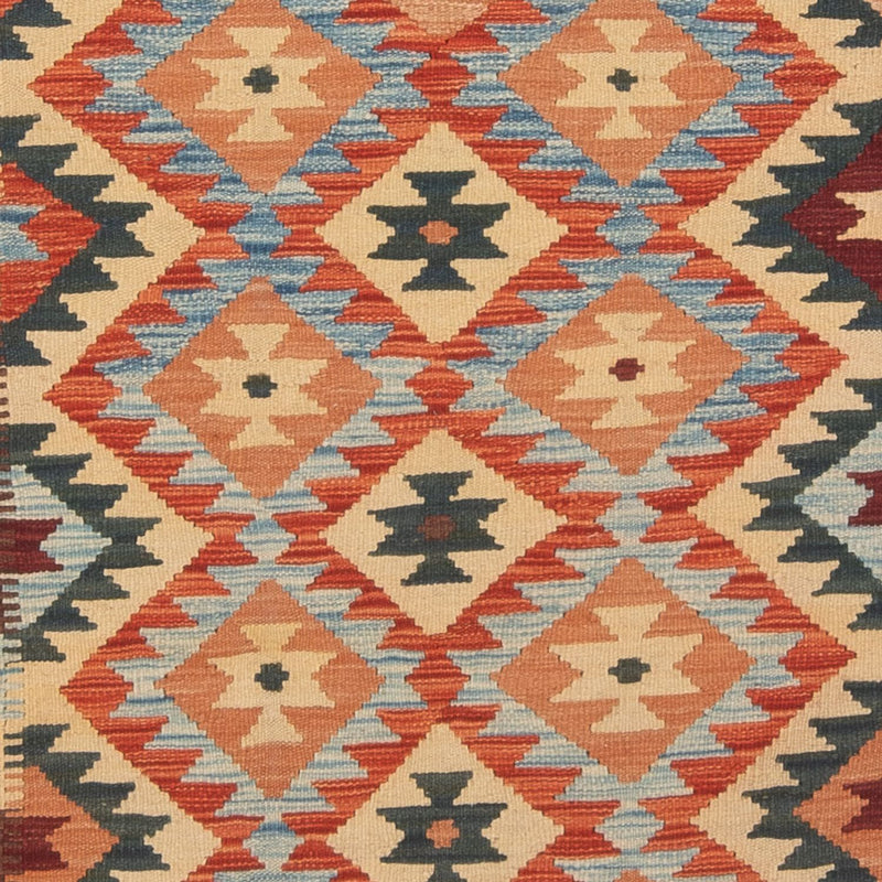 Løber Kelim Carpet - Splash - 198 x 104 cm - flerfarvet