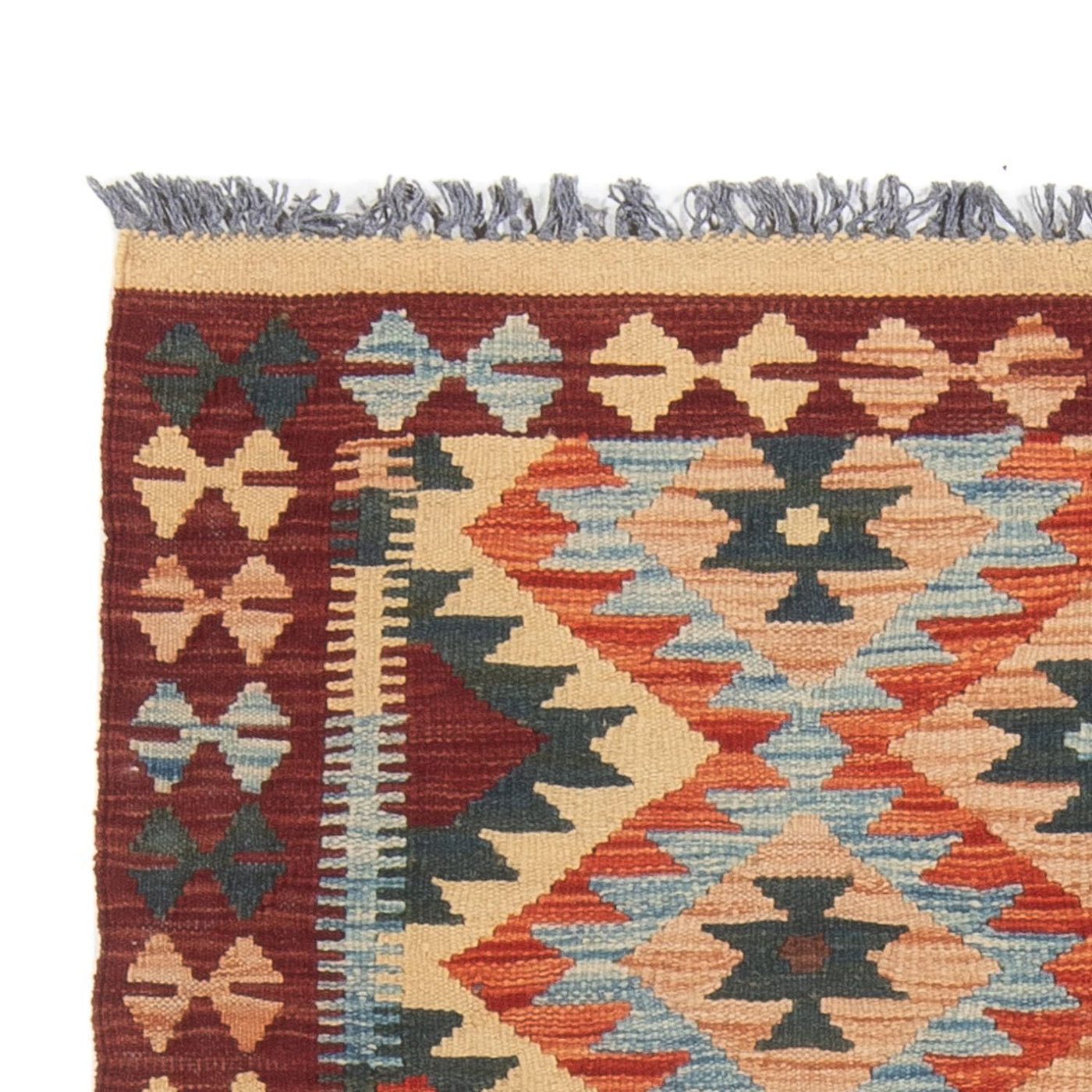 Kilim Maimana Tæppe 198x104cm - Uldtæppe