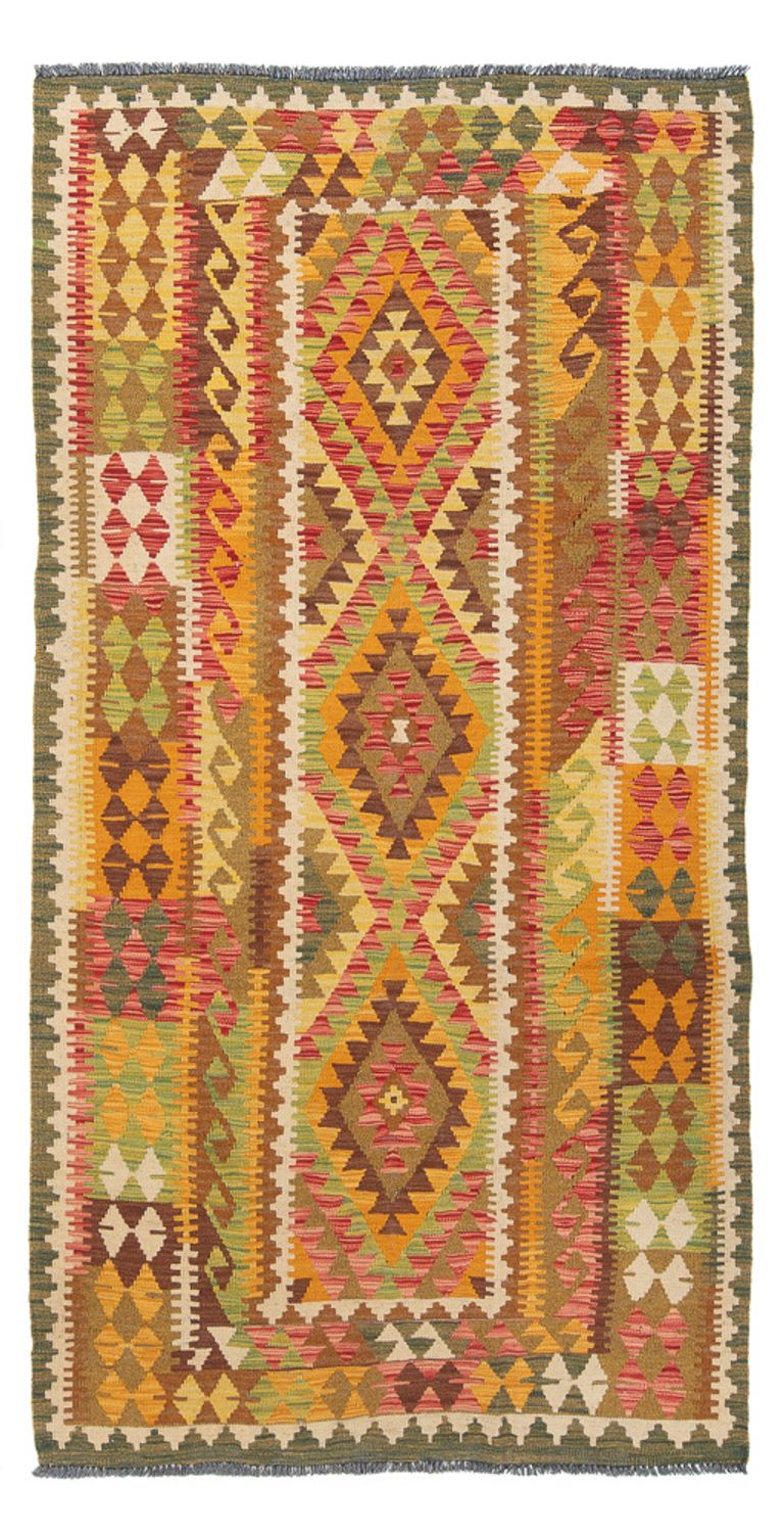 Løber Kelim Carpet - Splash - 231 x 123 cm - flerfarvet