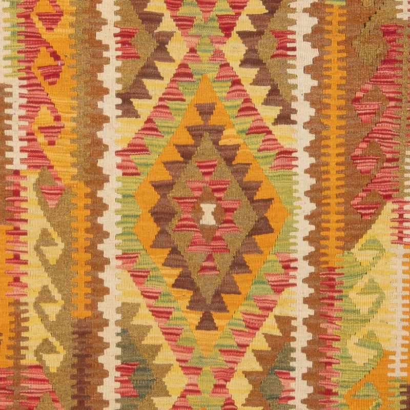 Løber Kelim Carpet - Splash - 231 x 123 cm - flerfarvet
