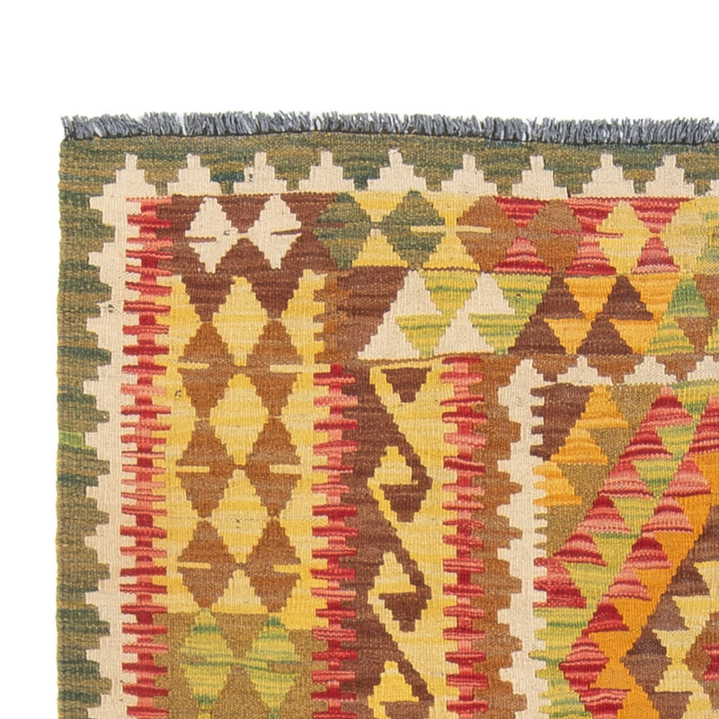 Løber Kelim Carpet - Splash - 231 x 123 cm - flerfarvet