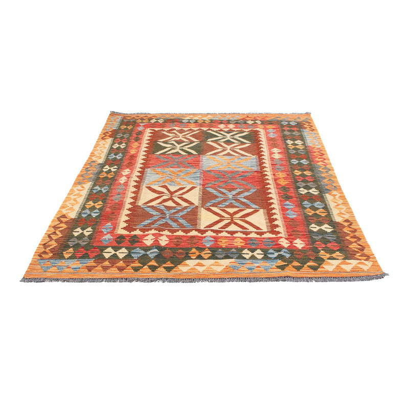 Kelim Carpet - Splash - 204 x 158 cm - flerfarvet