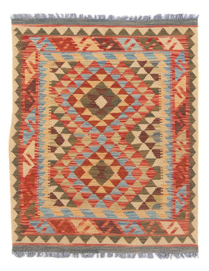 Kelim Carpet - Splash - 114 x 87 cm - flerfarvet