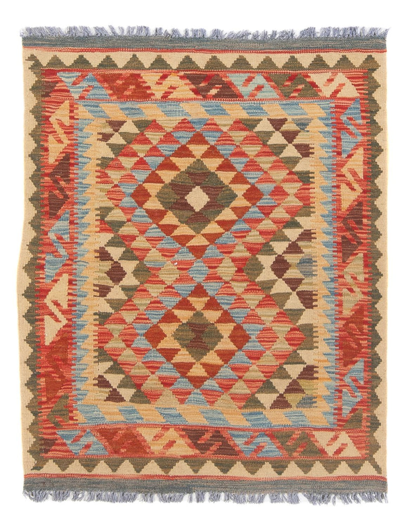 Kelim Carpet - Splash - 114 x 87 cm - flerfarvet