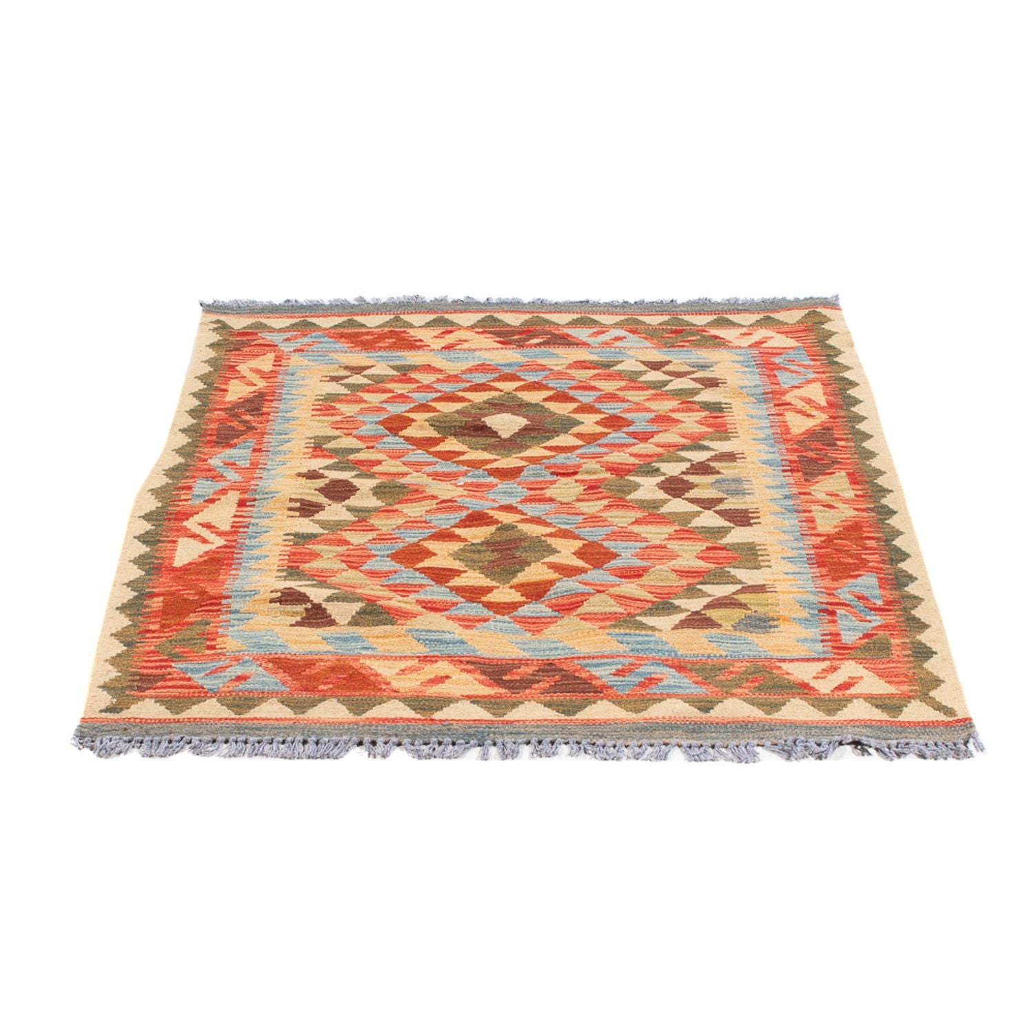 Kelim Carpet - Splash - 114 x 87 cm - flerfarvet