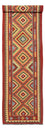 Løber Kelim Carpet - Splash - 402 x 91 cm - flerfarvet