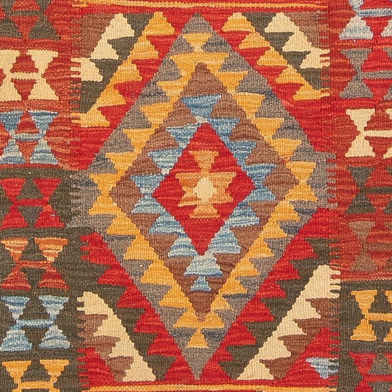 Løber Kelim Carpet - Splash - 304 x 76 cm - flerfarvet