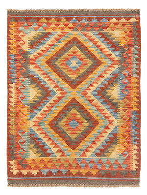 Kelim Carpet - Splash - 119 x 86 cm - flerfarvet