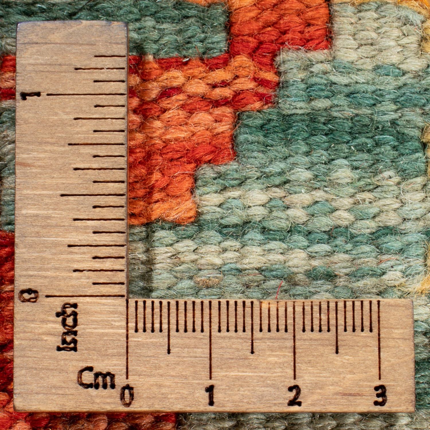 Kelim Carpet - Splash - 119 x 86 cm - flerfarvet