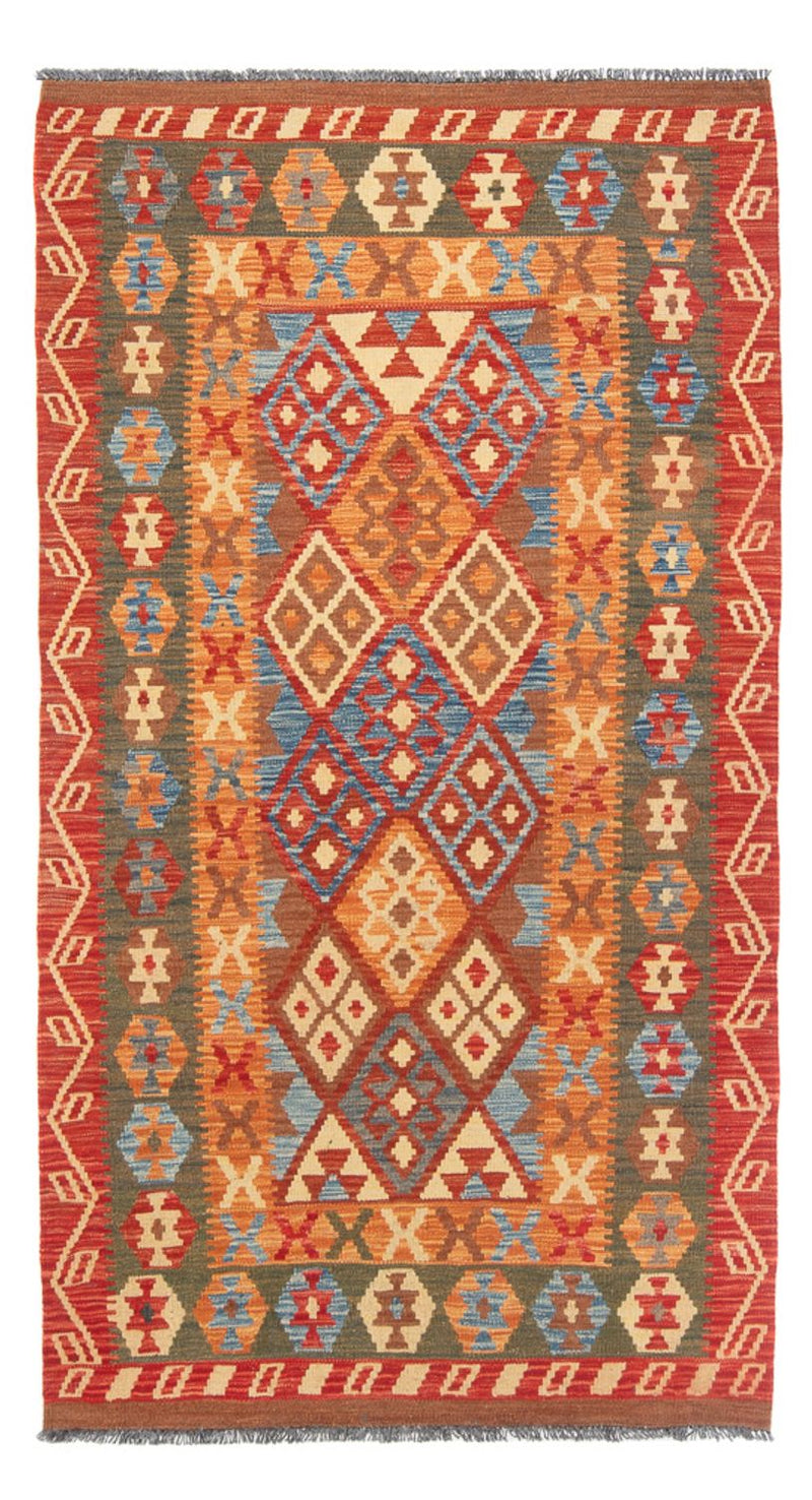 Løber Kelim Carpet - Splash - 206 x 104 cm - flerfarvet
