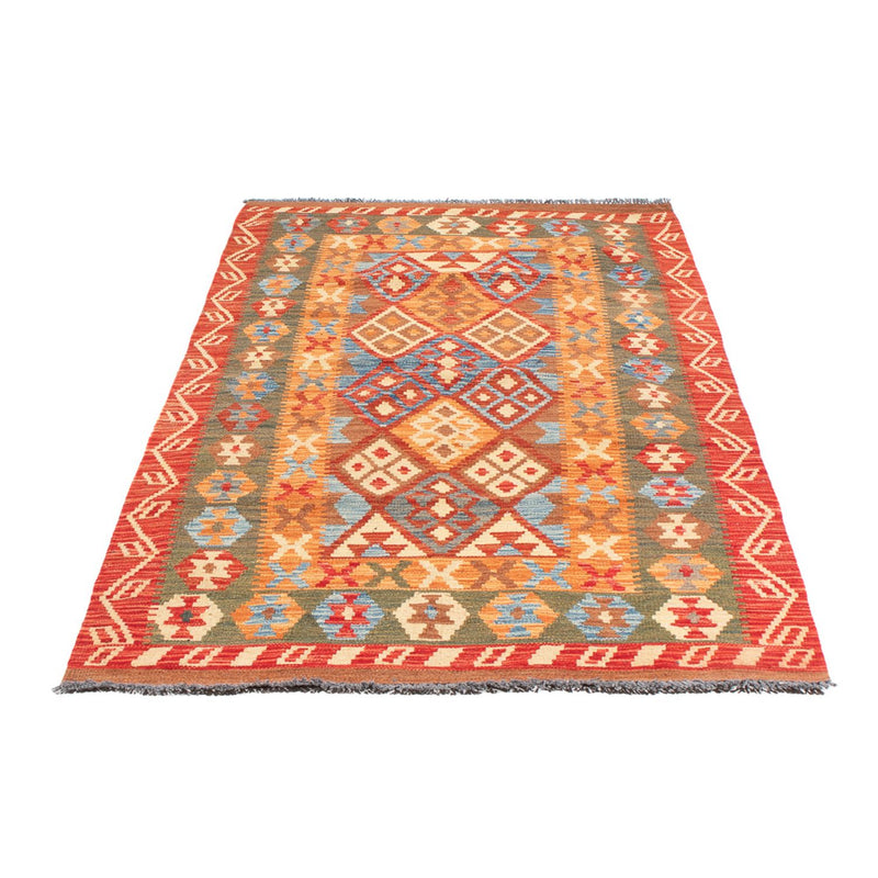 Løber Kelim Carpet - Splash - 206 x 104 cm - flerfarvet