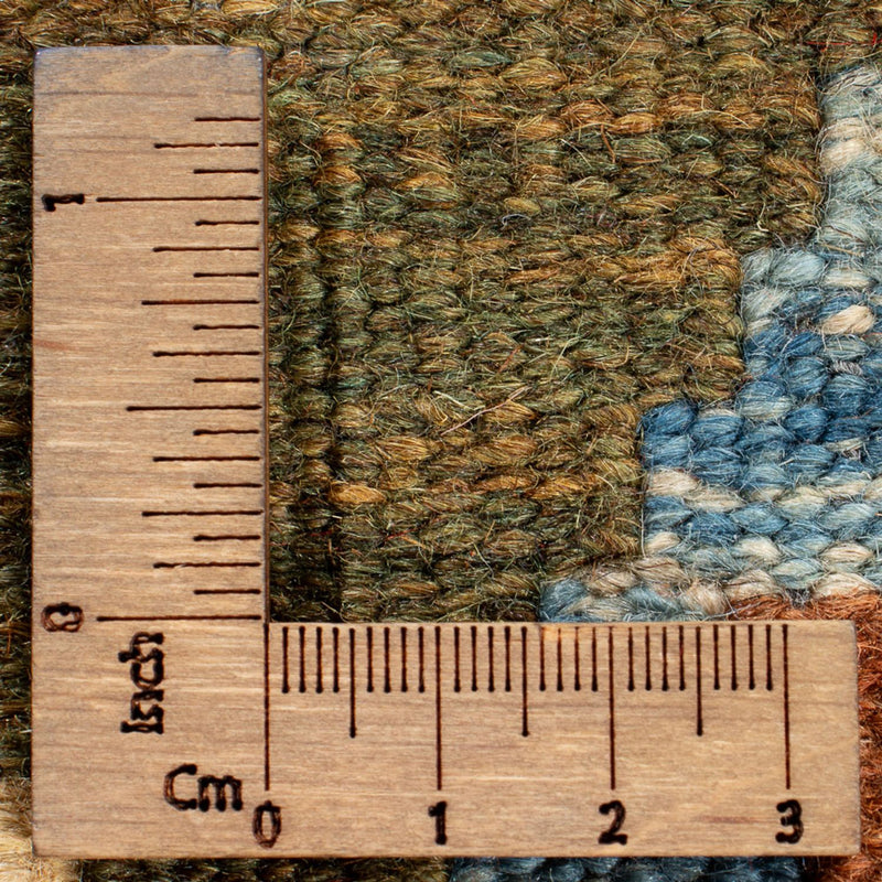 Løber Kelim Carpet - Splash - 206 x 104 cm - flerfarvet
