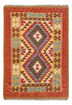 Kelim Carpet - Splash - 155 x 102 cm - flerfarvet
