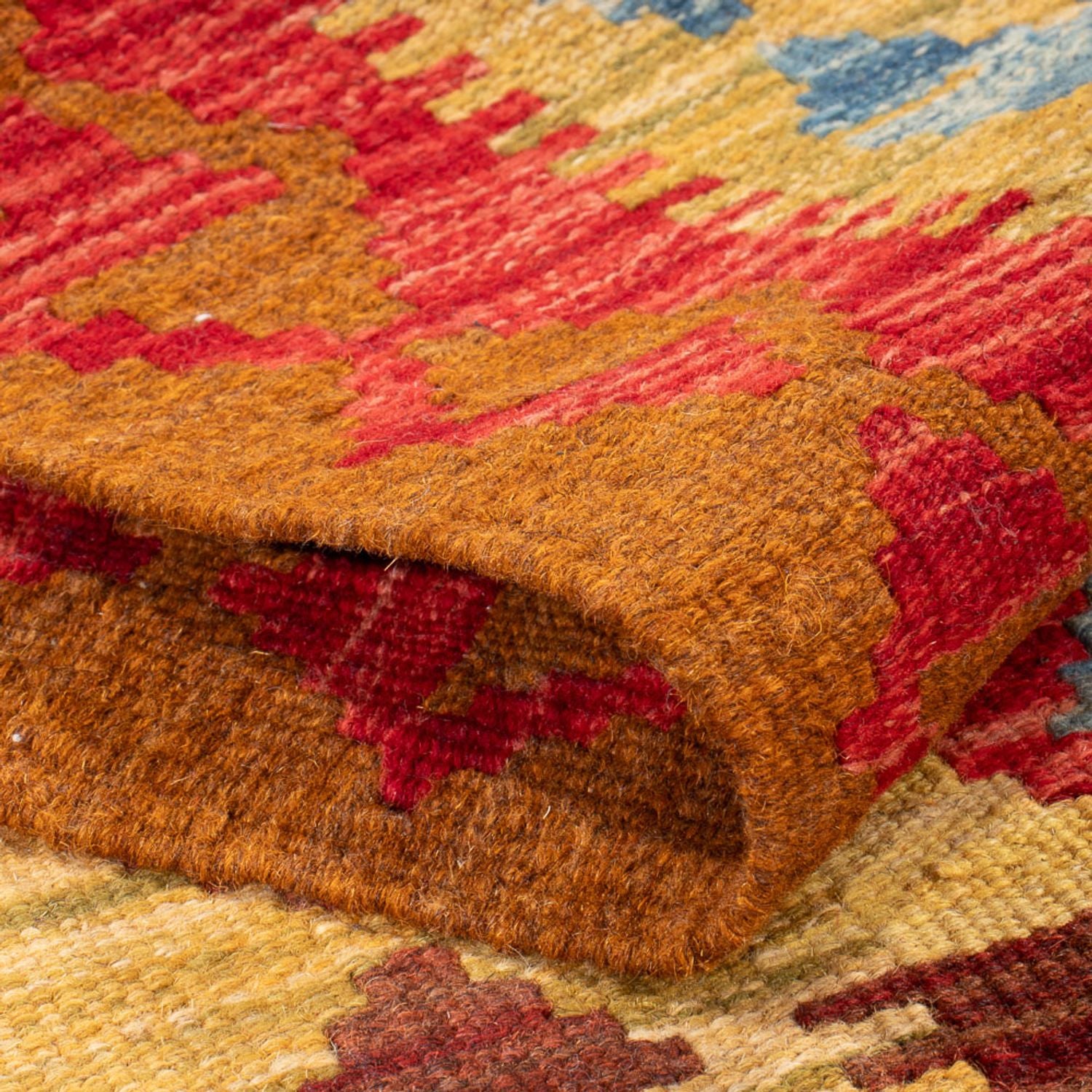 Kelim Carpet - Splash - 155 x 102 cm - flerfarvet