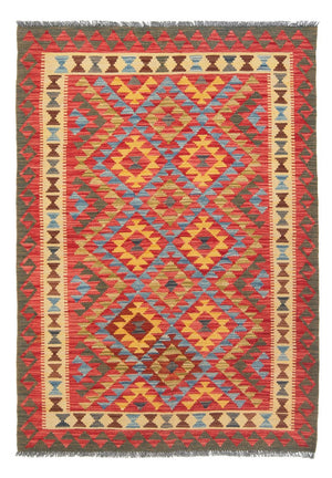Kelim Carpet - Splash - 152 x 112 cm - flerfarvet