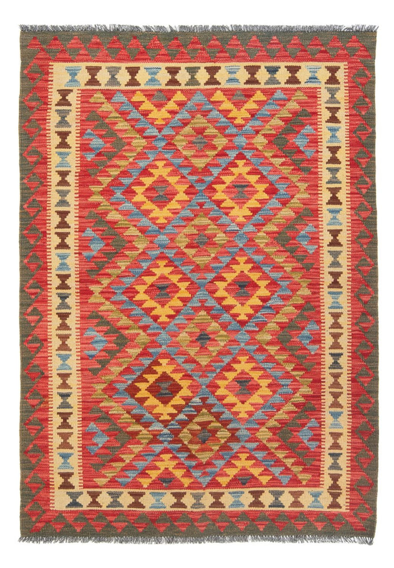 Kelim Carpet - Splash - 152 x 112 cm - flerfarvet