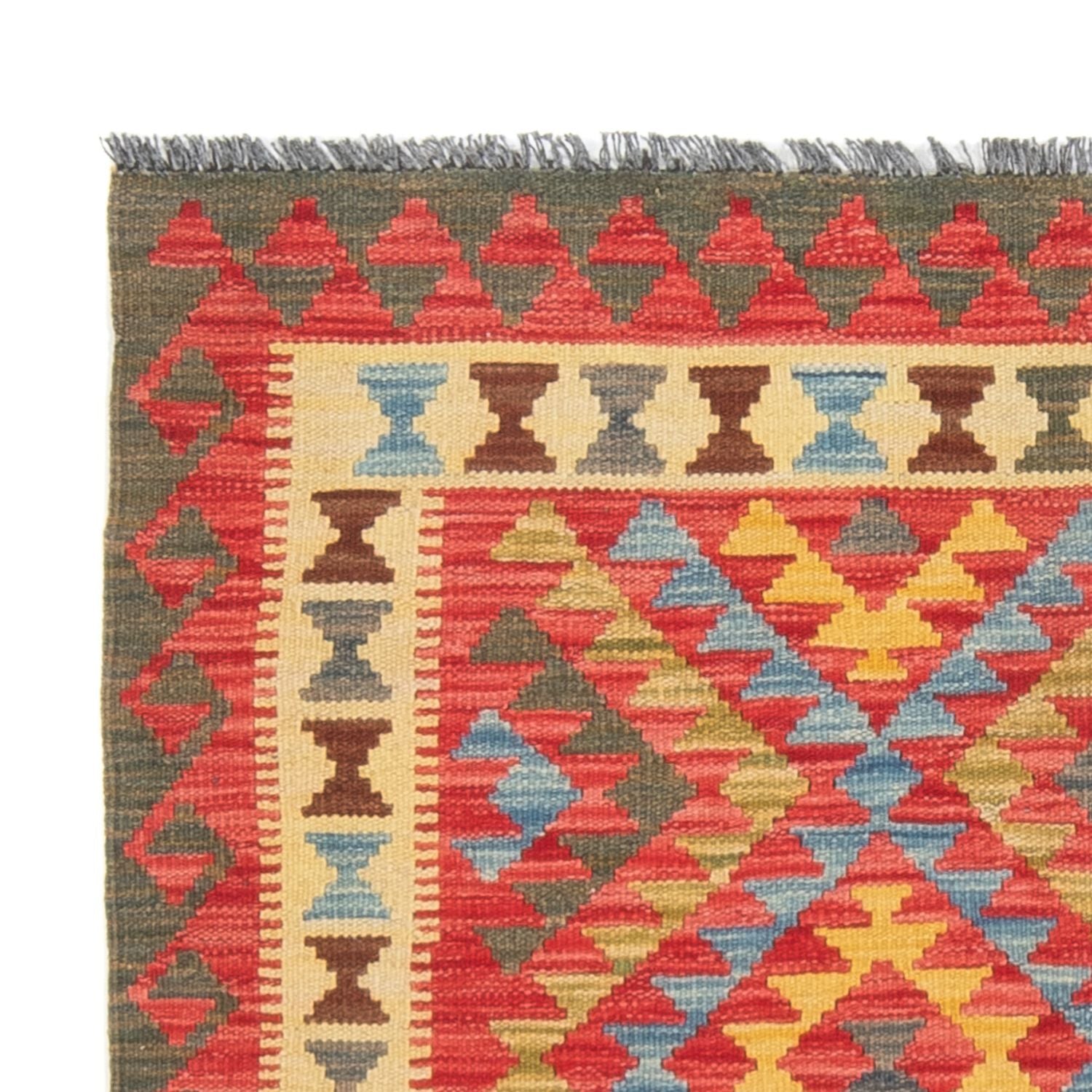 Kelim Carpet - Splash - 152 x 112 cm - flerfarvet
