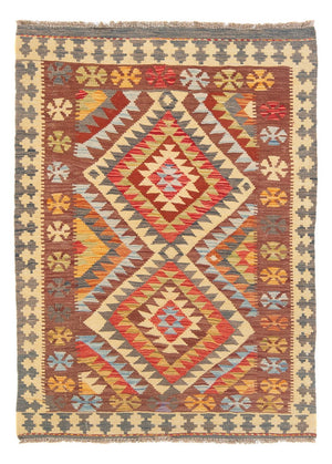 Kelim Carpet - Splash - 152 x 100 cm - flerfarvet