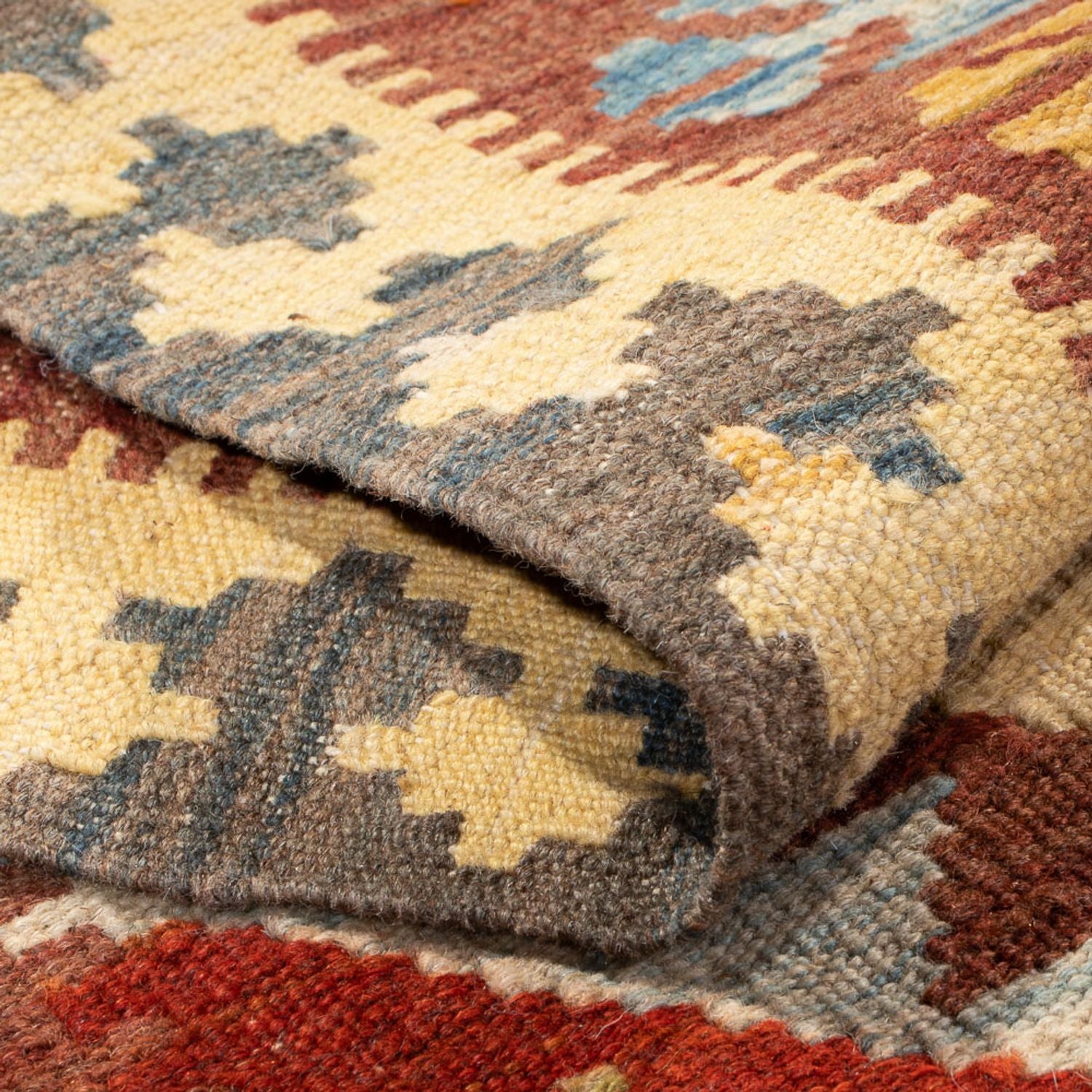 Kelim Carpet - Splash - 152 x 100 cm - flerfarvet
