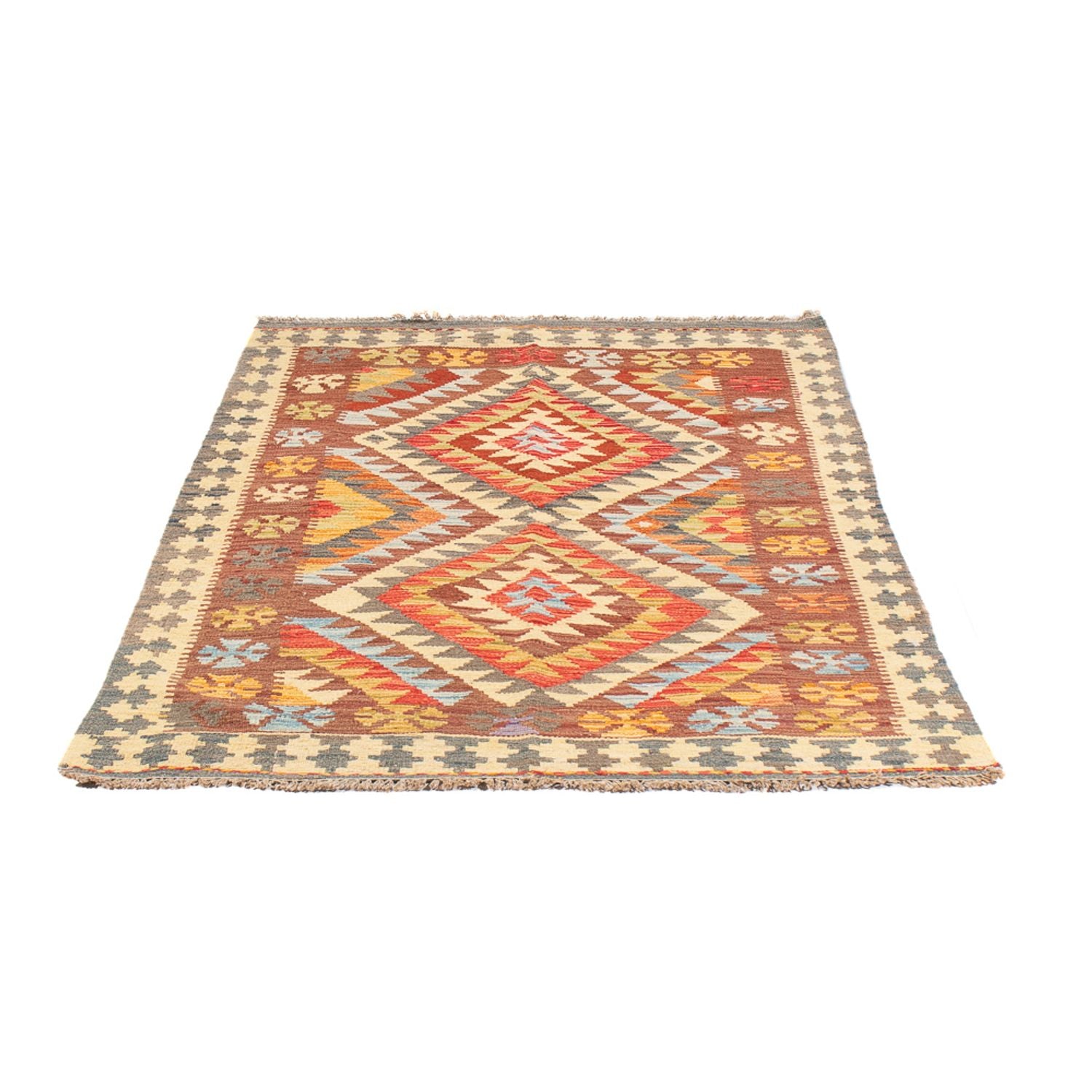 Kelim Carpet - Splash - 152 x 100 cm - flerfarvet