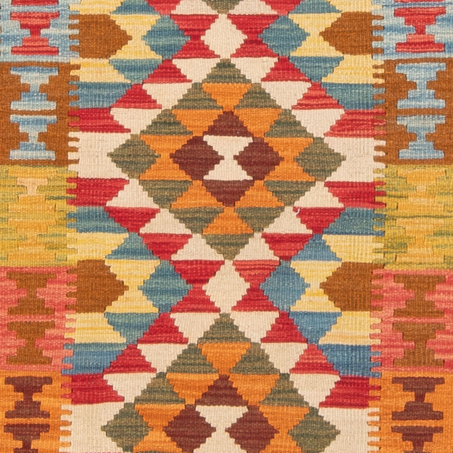 Kelim Carpet - Splash - 162 x 101 cm - flerfarvet