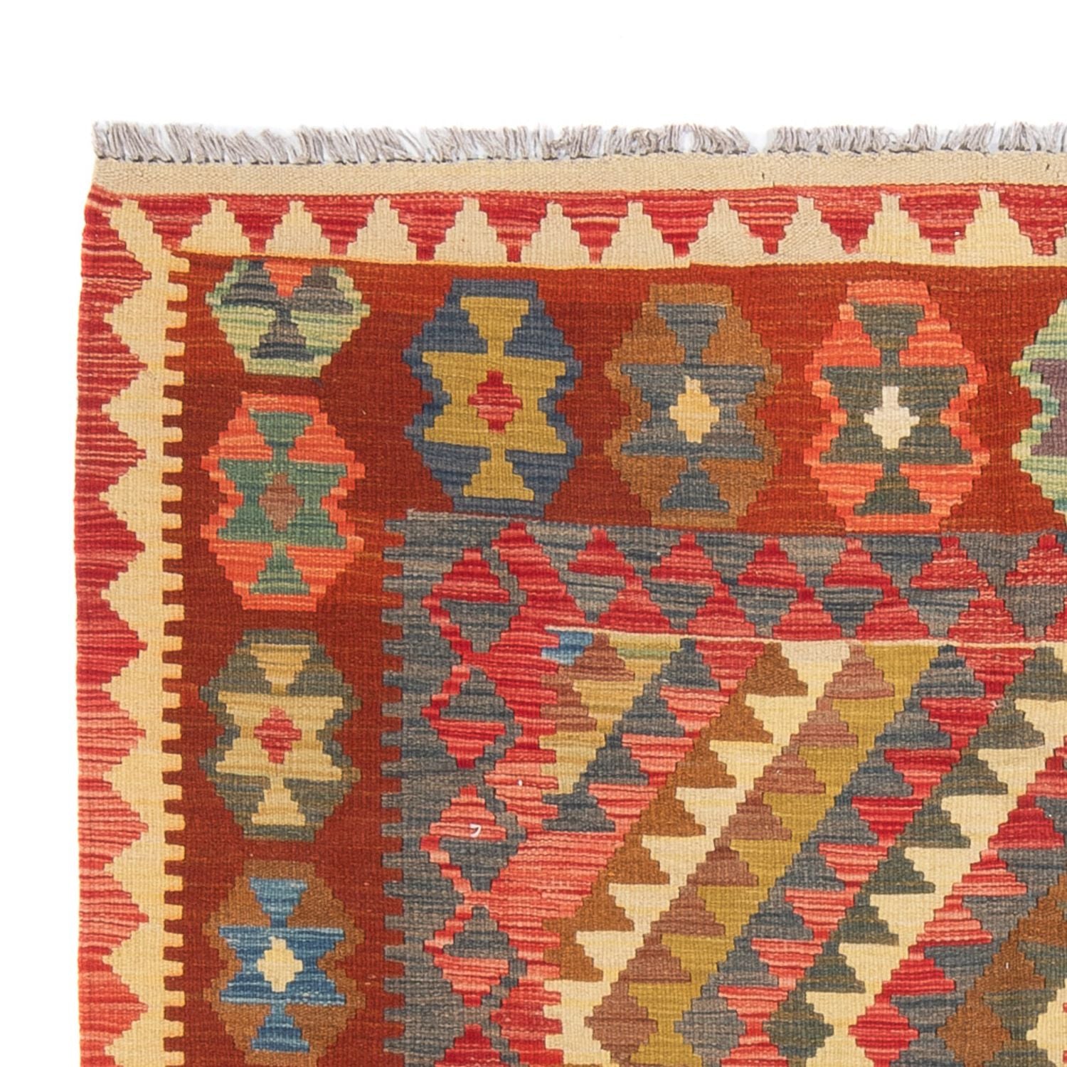 Kelim Carpet - Splash - 198 x 148 cm - flerfarvet