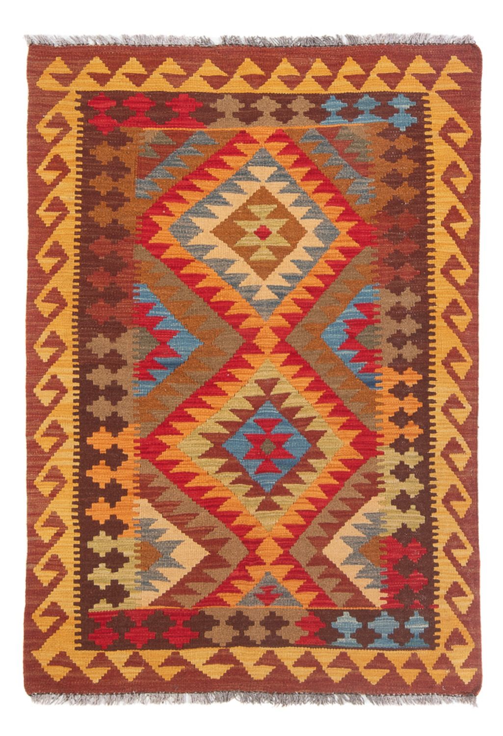 Kelim Carpet - Splash - 150 x 100 cm - flerfarvet