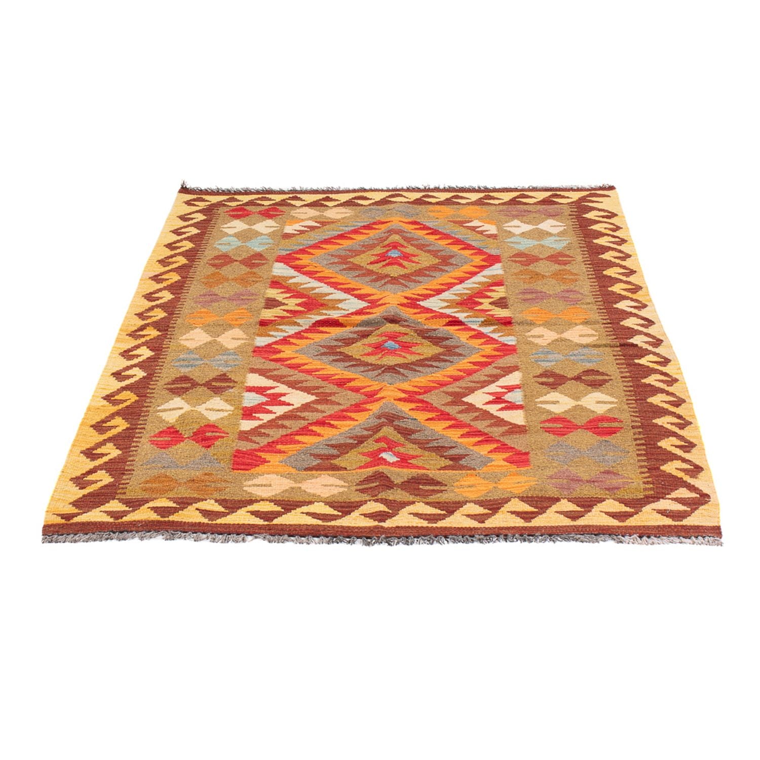 Kelim Carpet - Splash - 149 x 103 cm - flerfarvet