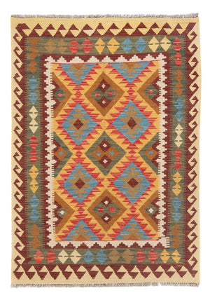 Kelim Carpet - Splash - 151 x 103 cm - flerfarvet