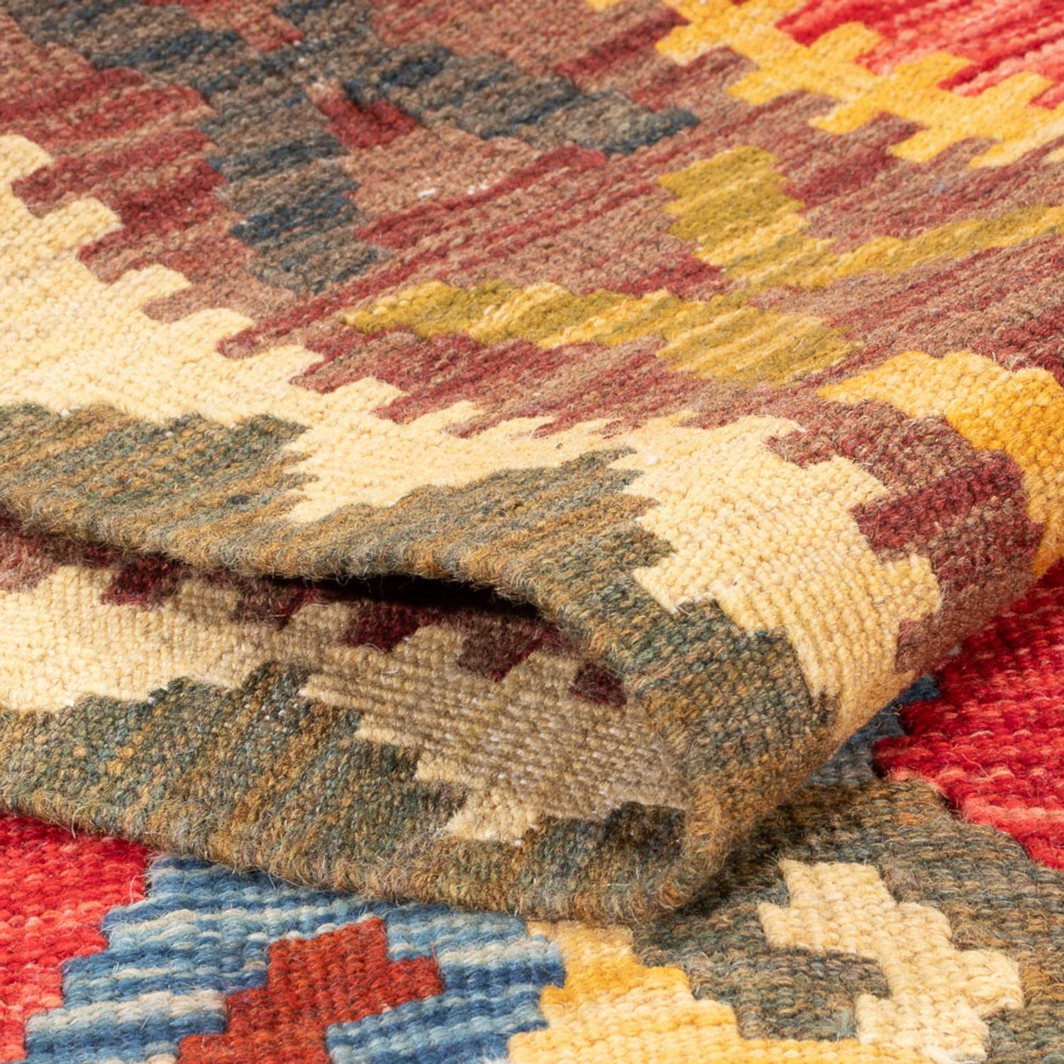 Kelim Carpet - Splash - 152 x 100 cm - flerfarvet