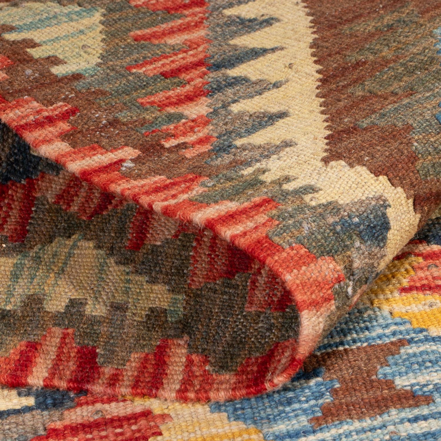 Kelim Carpet - Splash - 169 x 96 cm - flerfarvet