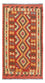 Løber Kelim Carpet - Splash - 201 x 102 cm - flerfarvet
