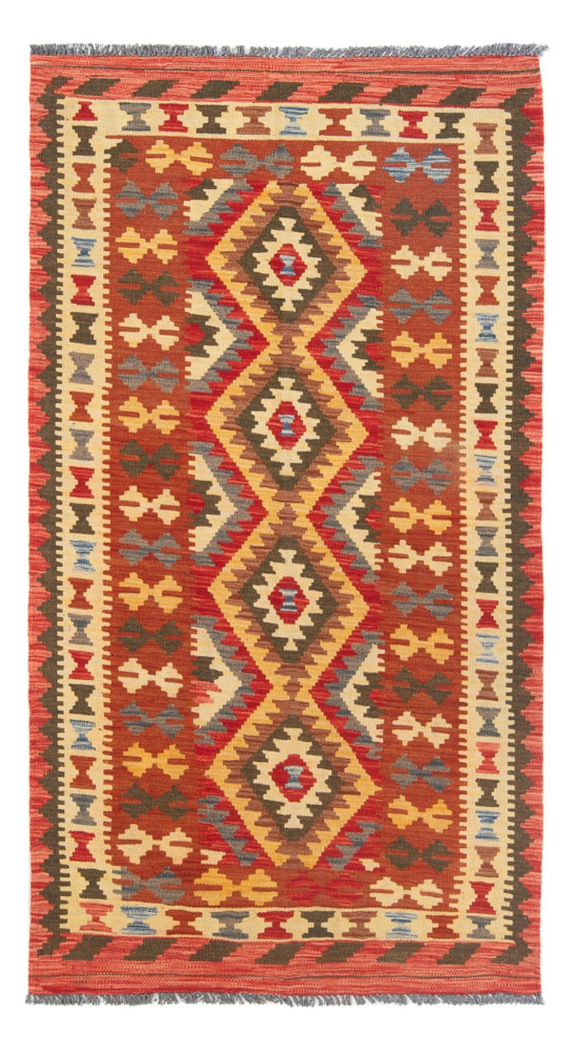 Løber Kelim Carpet - Splash - 201 x 102 cm - flerfarvet