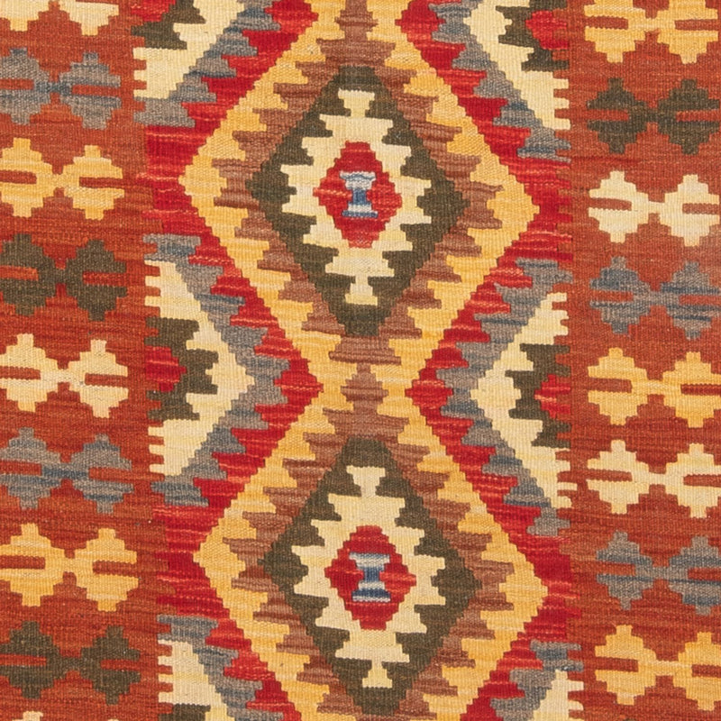 Løber Kelim Carpet - Splash - 201 x 102 cm - flerfarvet
