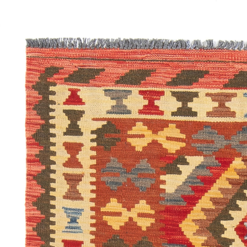 Løber Kelim Carpet - Splash - 201 x 102 cm - flerfarvet