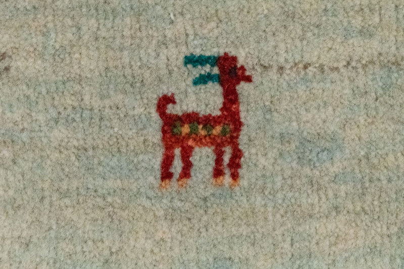 Gabbeh-tæppe - Persisk - 60 x 40 cm - flerfarvet