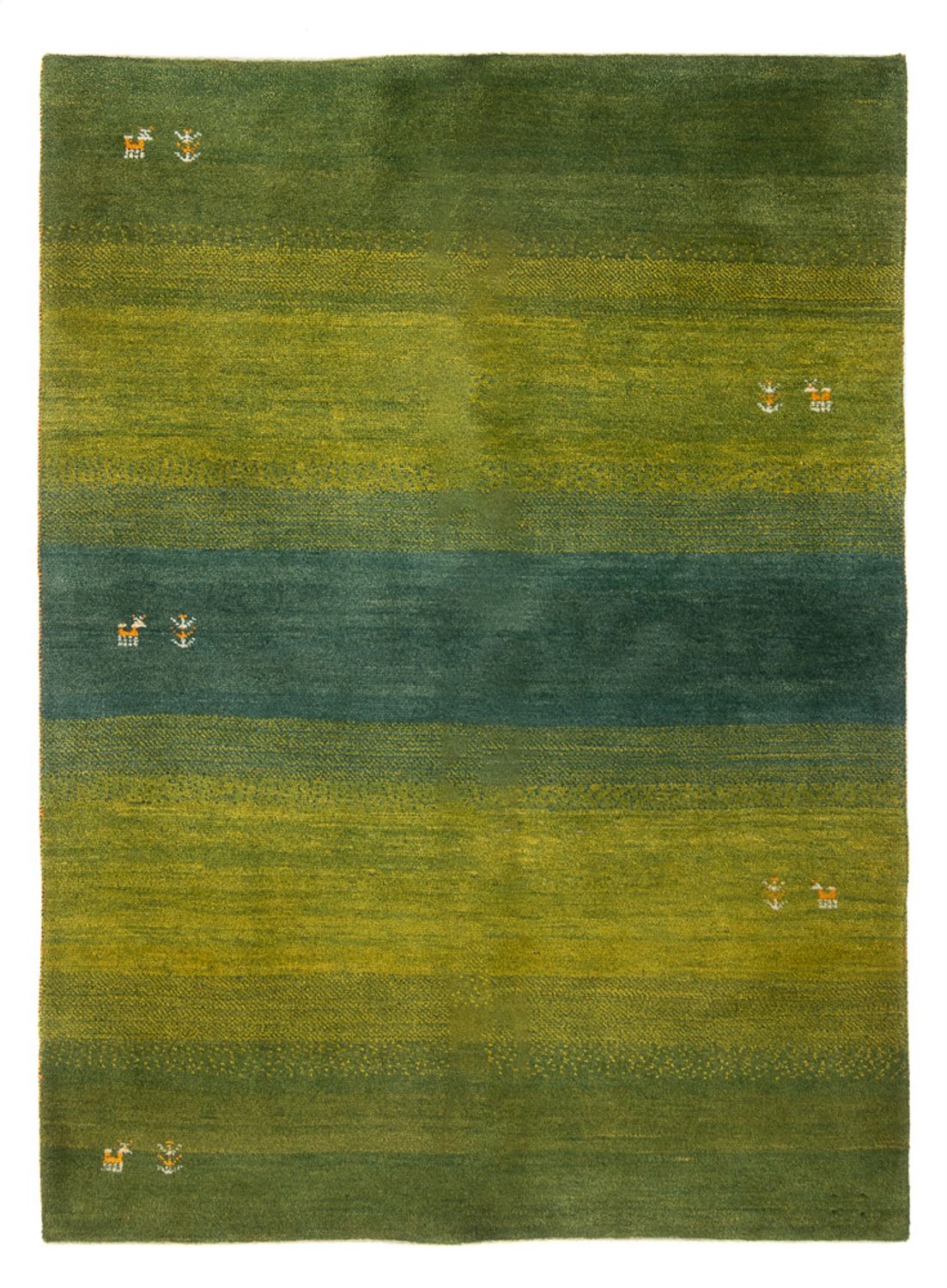 Gabbeh-tæppe - Persisk - 202 x 149 cm - grøn