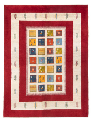 Gabbeh-tæppe - Persisk - 204 x 157 cm - flerfarvet