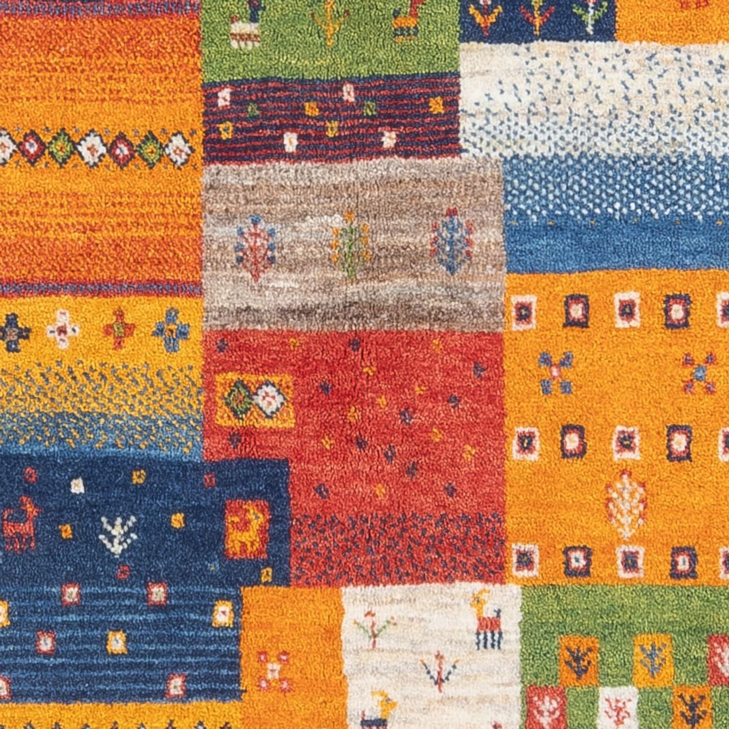 Gabbeh Tæppe - Loribaft Persisk - 184 x 124 cm - flerfarvet