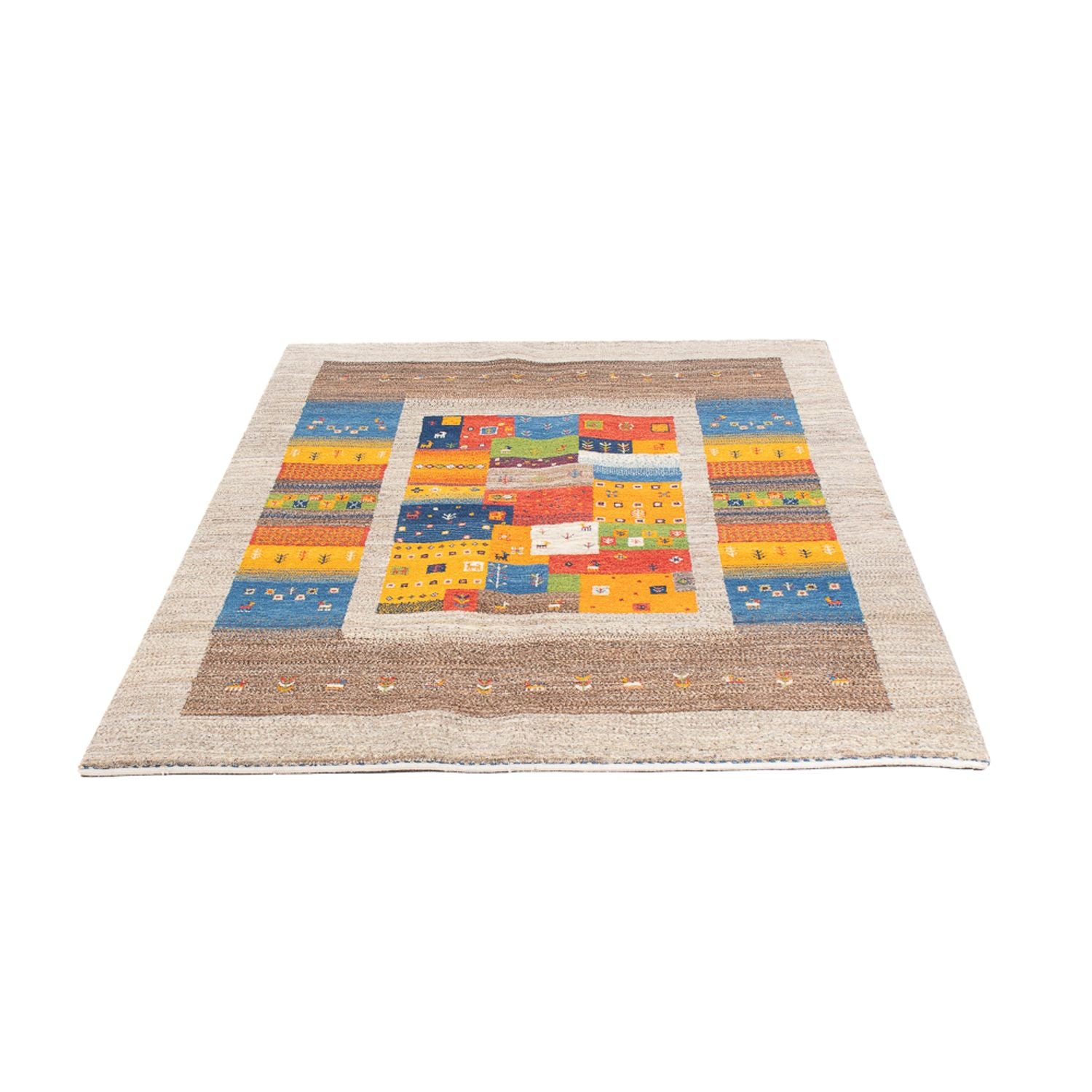 Gabbeh Tæppe - Loribaft Persisk - 184 x 124 cm - flerfarvet