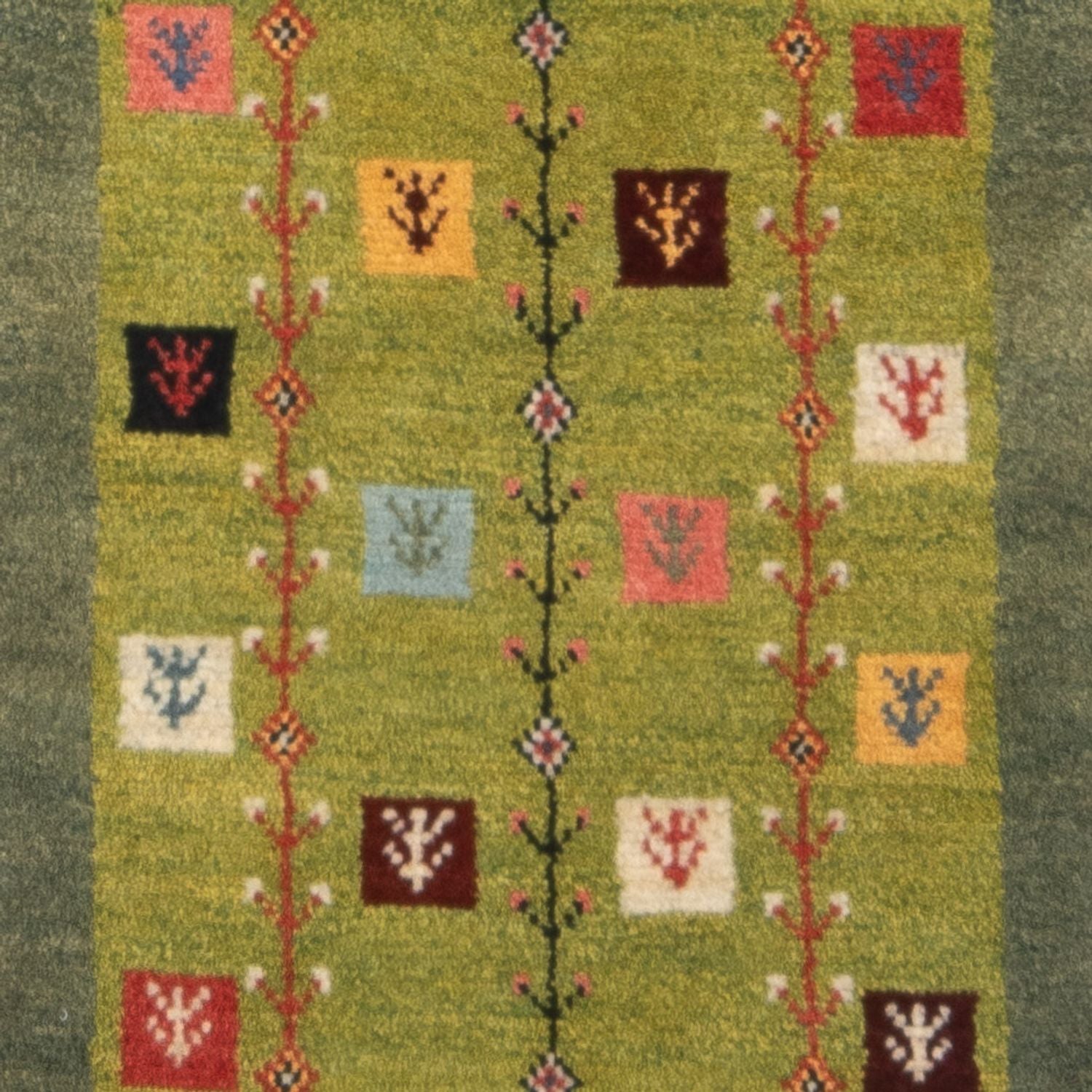 Løber Gabbeh-tæppe - Persisk - 150 x 55 cm - flerfarvet