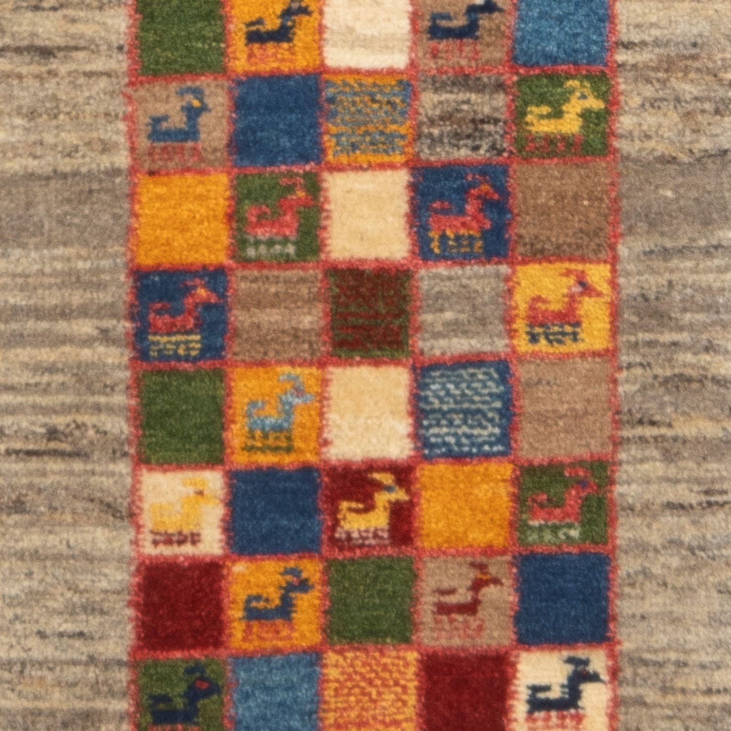 Løber Gabbeh-tæppe - Persisk - 145 x 46 cm - flerfarvet