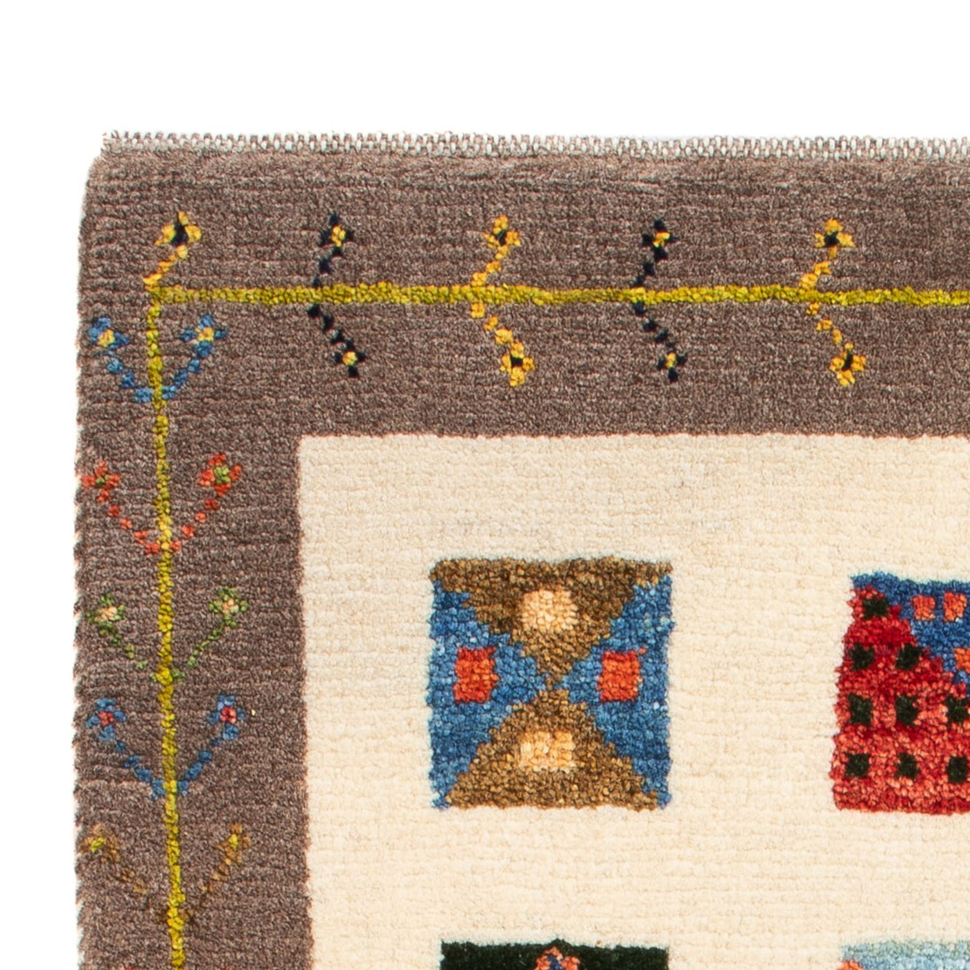 Persisk Gabbeh Tæppe 87x60cm - Perserteppich Wollteppich