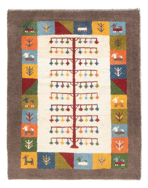 Gabbeh-tæppe - Persisk - 90 x 63 cm - flerfarvet