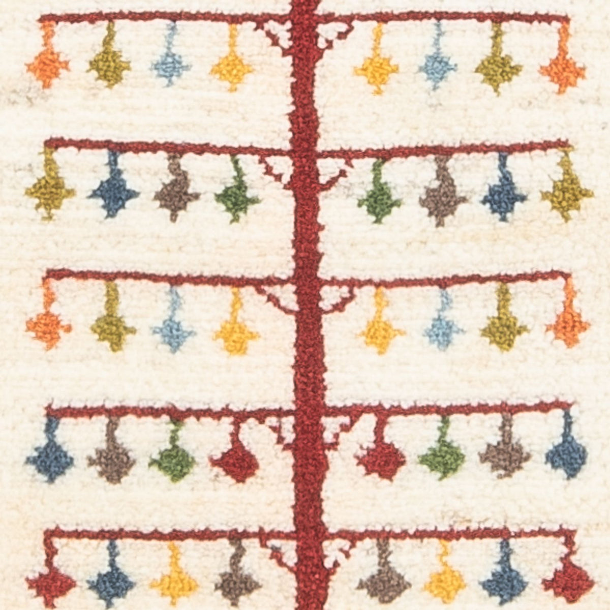 Gabbeh-tæppe - Persisk - 90 x 63 cm - flerfarvet