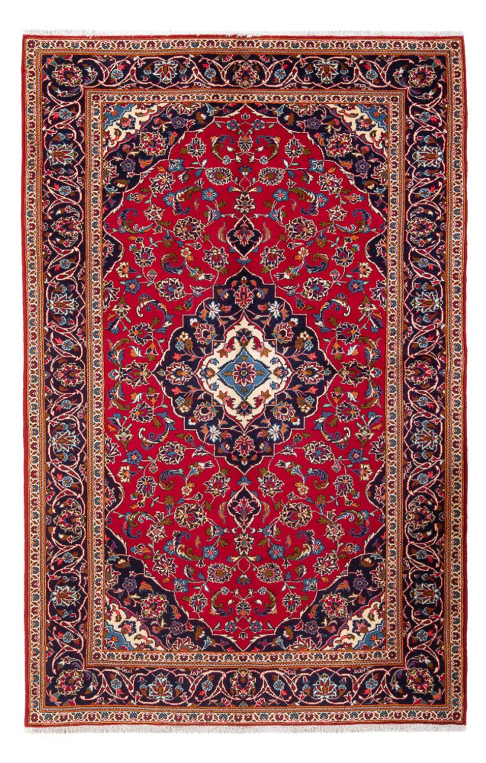 Persisk tæppe - Keshan - 250 x 152 cm - rød