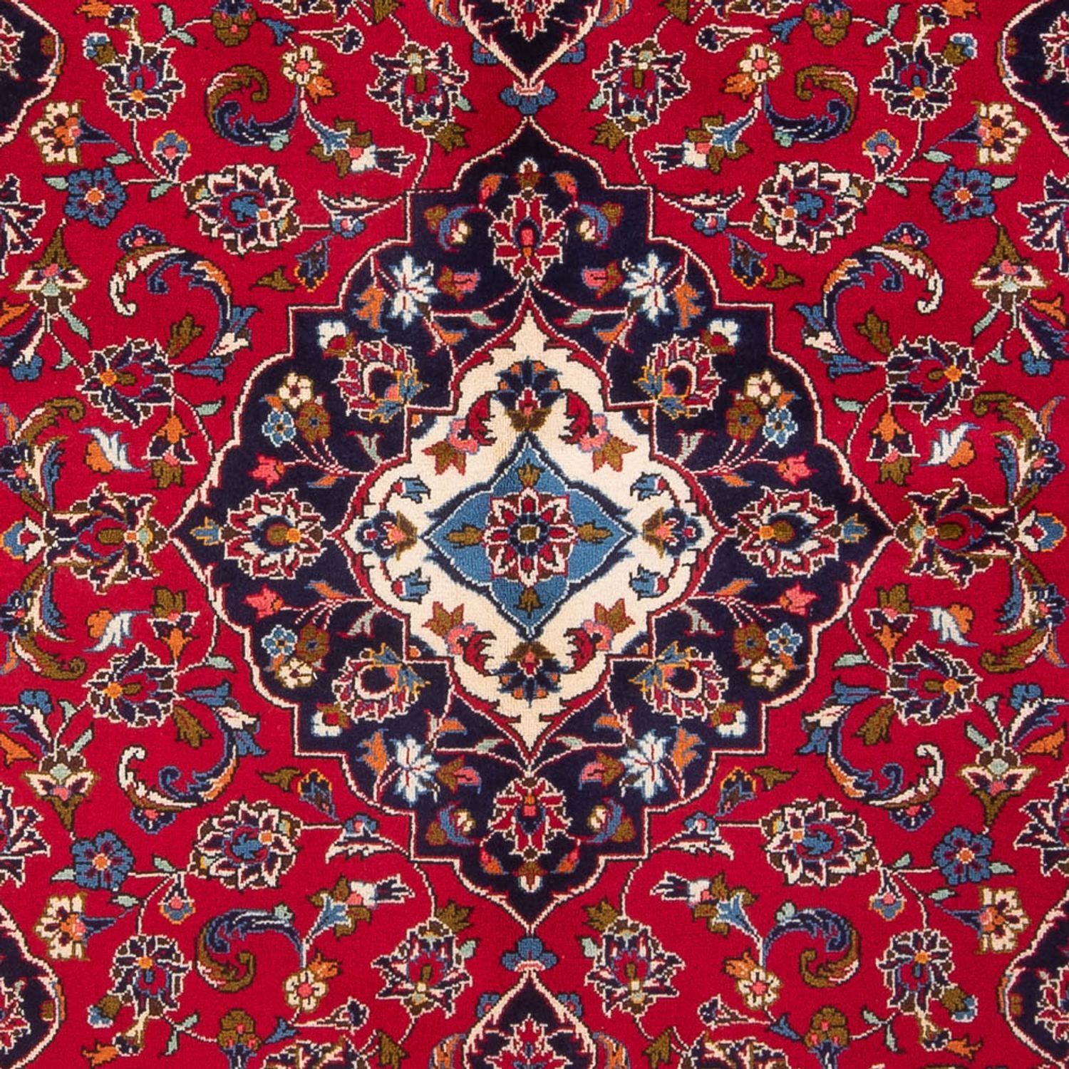 Persisk tæppe - Keshan - 250 x 152 cm - rød